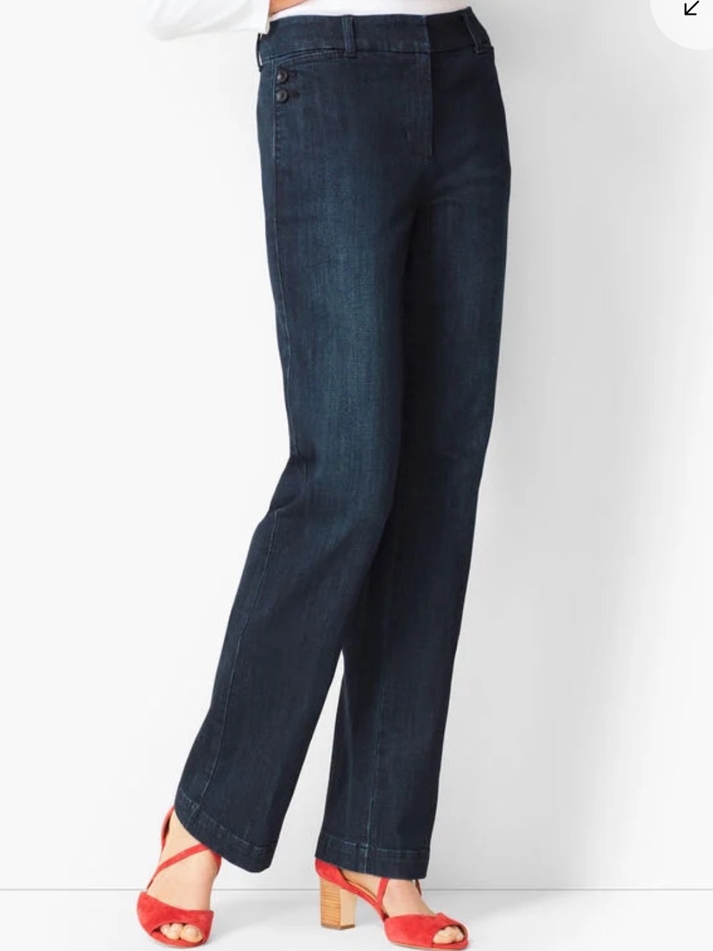 NWT Talbot’s High-Waist Denim Trousers size 6